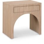 August Oak Veneer Nightstand