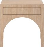 August Oak Veneer Nightstand - Image 3