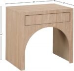 August Oak Veneer Nightstand - Image 10