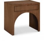 August Oak Veneer Nightstand