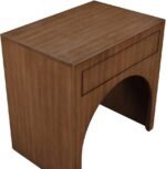 August Oak Veneer Nightstand - Image 7