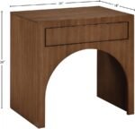 August Oak Veneer Nightstand - Image 10