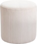Roy Microsuede Fabric Upholstered Stool - Image 3