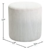 Roy Microsuede Fabric Upholstered Stool - Image 7
