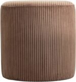 Roy Microsuede Fabric Upholstered Stool - Image 4