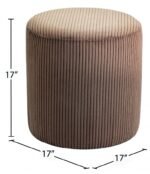 Roy Microsuede Fabric Upholstered Stool - Image 7