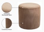 Roy Microsuede Fabric Upholstered Stool - Image 8