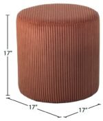 Roy Microsuede Fabric Upholstered Stool - Image 6