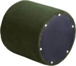 Roy Microsuede Fabric Upholstered Stool - Image 5