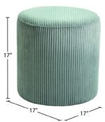 Roy Microsuede Fabric Upholstered Stool - Image 7