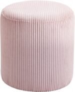 Roy Microsuede Fabric Upholstered Stool - Image 3
