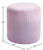 Roy Microsuede Fabric Upholstered Stool - Image 7
