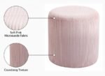 Roy Microsuede Fabric Upholstered Stool - Image 8