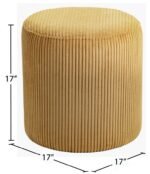 Roy Microsuede Fabric Upholstered Stool - Image 7