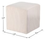 Roy Microsuede Fabric Upholstered Stool - Image 8