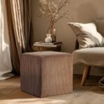 Roy Microsuede Fabric Upholstered Stool - Image 2