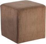 Roy Microsuede Fabric Upholstered Stool - Image 3