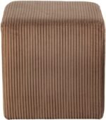 Roy Microsuede Fabric Upholstered Stool - Image 4