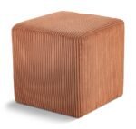 Roy Microsuede Fabric Upholstered Stool
