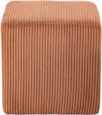 Roy Microsuede Fabric Upholstered Stool - Image 4