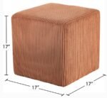 Roy Microsuede Fabric Upholstered Stool - Image 8