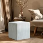 Roy Microsuede Fabric Upholstered Stool - Image 2
