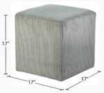 Roy Microsuede Fabric Upholstered Stool - Image 8