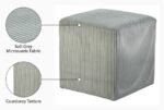Roy Microsuede Fabric Upholstered Stool - Image 9