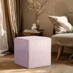 Roy Microsuede Fabric Upholstered Stool - Image 2