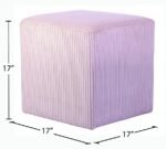 Roy Microsuede Fabric Upholstered Stool - Image 8