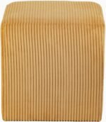 Roy Microsuede Fabric Upholstered Stool - Image 4