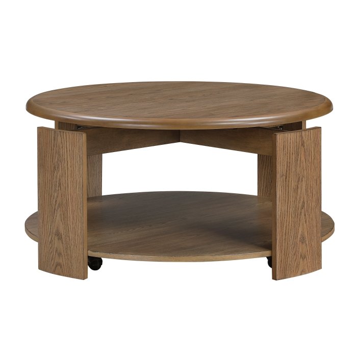 3573-01RD_noBG_front__l.jpg 3573-01RD Cocktail Table with Swivel Top - Image 1