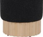Veranda Boucle Fabric Upholstered Stool - Image 4