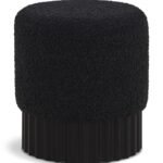 Veranda Boucle Fabric Upholstered Stool