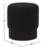 Veranda Boucle Fabric Upholstered Stool - Image 6