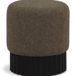 Veranda Boucle Fabric Upholstered Stool