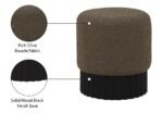 Veranda Boucle Fabric Upholstered Stool - Image 5