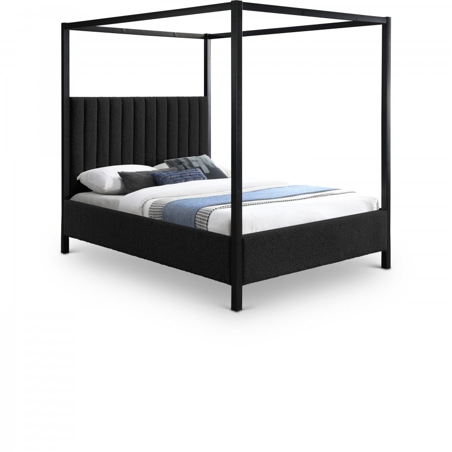 35756.jpg Kelly Boucle Fabric Upholstered Bed - Image 1