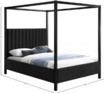 Kelly Boucle Fabric Upholstered Bed - Image 7