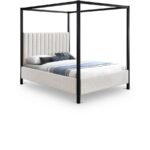 Kelly Boucle Fabric Upholstered Bed