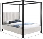 Kelly Boucle Fabric Upholstered Bed - Image 7