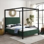Kelly Boucle Fabric Upholstered Bed - Image 2