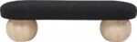 Bowie Boucle Fabric Upholstered Bench - Image 3