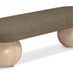 Bowie Boucle Fabric Upholstered Bench