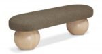 Bowie Boucle Fabric Upholstered Bench