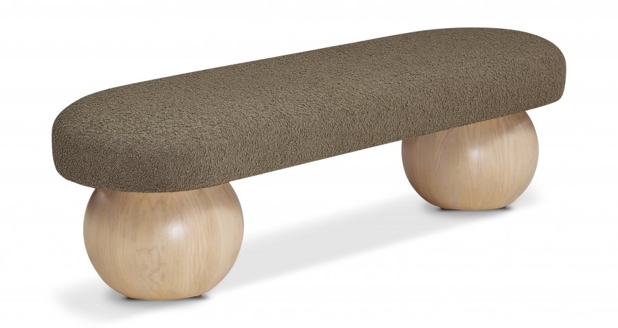 35825.jpg Bowie Boucle Fabric Upholstered Bench - Image 1