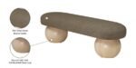Bowie Boucle Fabric Upholstered Bench - Image 7