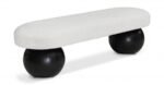 Bowie Boucle Fabric Upholstered Bench