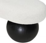 Bowie Boucle Fabric Upholstered Bench - Image 5