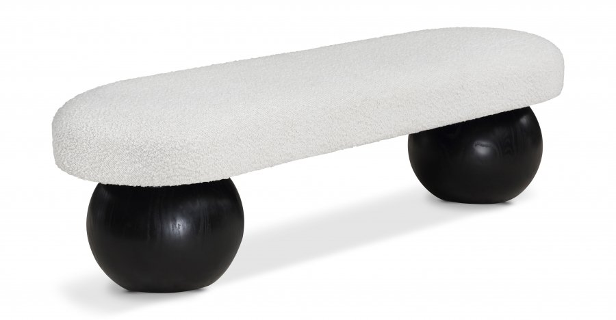 35828.jpg Bowie Boucle Fabric Upholstered Bench - Image 1
